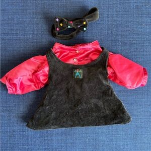 Vintage American Girl Doll - Miss AG Bear velour dress
